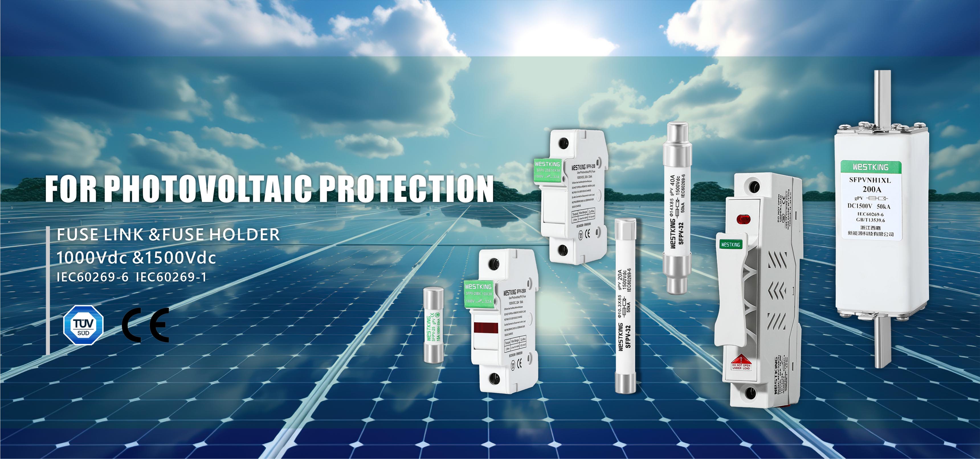 Solar PV biztosíték-link és biztosítéktartó szállító